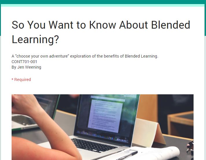 Blended Learning form