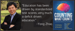 Yong Zhao is the author of, amongst books "World Class Learners".